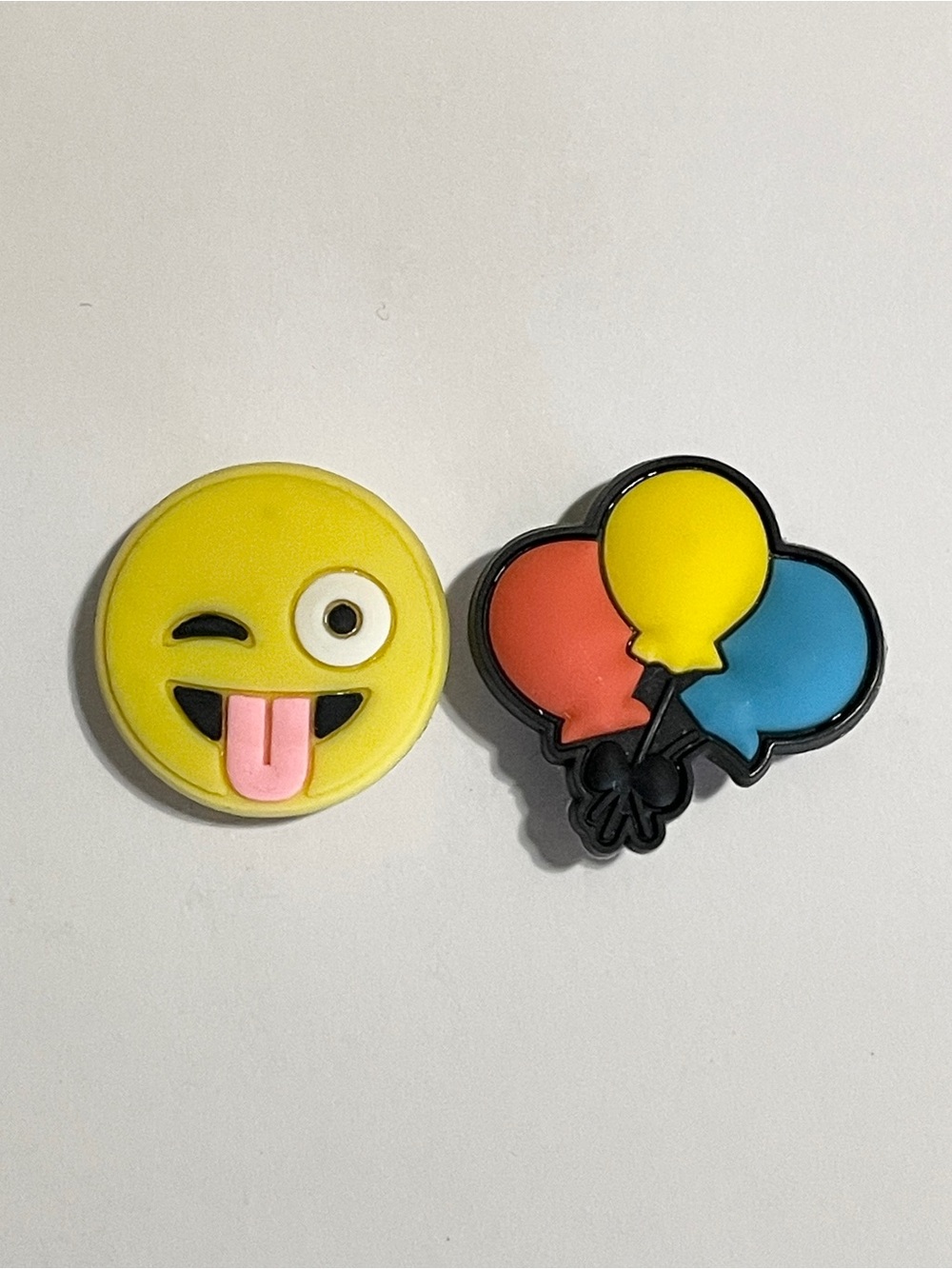 Emoji & Balloons Shoe Charms Winking Face Tongue Unisex Kids